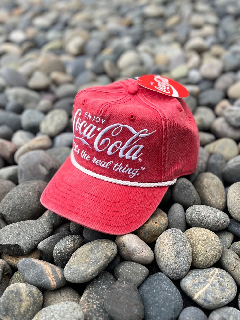 Coca Cola It’s  The Real Thing Hat Snapback Hat Coke Hat NWT Red
